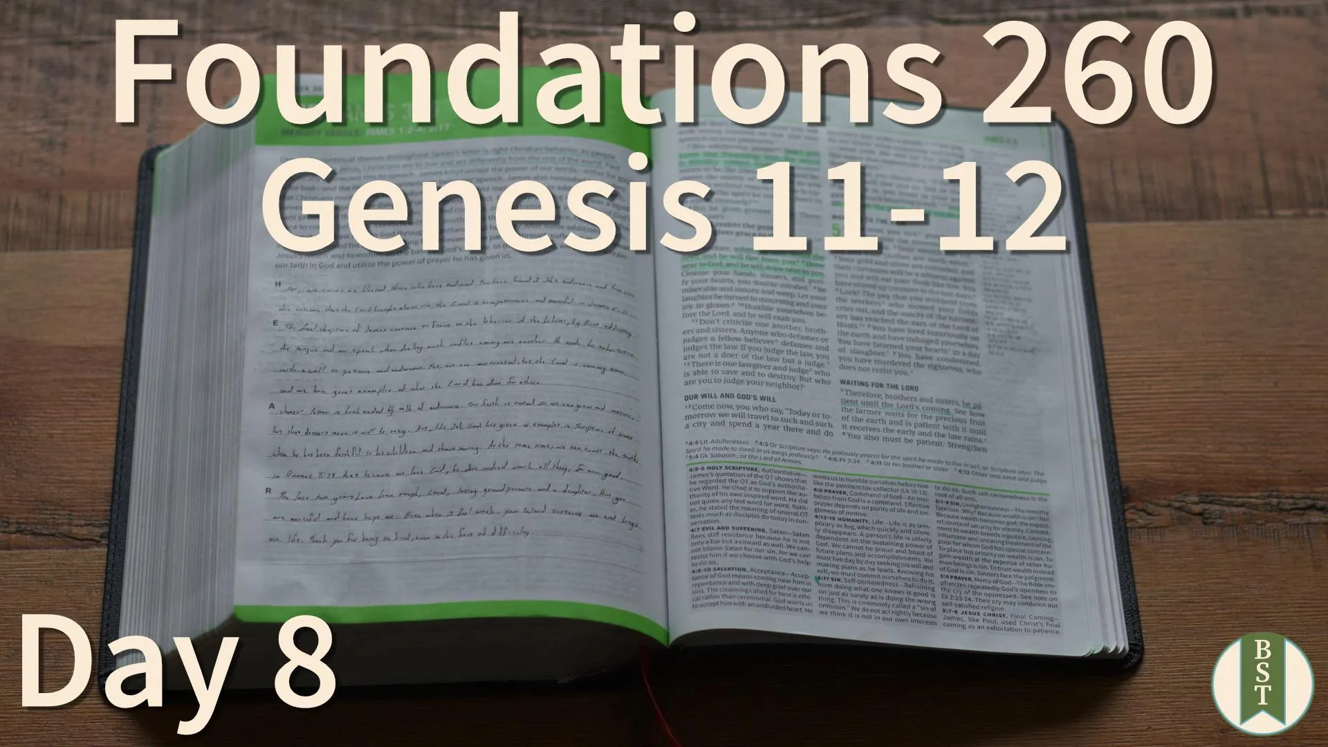 F260 Bible reading plan graphic for Day 8: Genesis 11-12