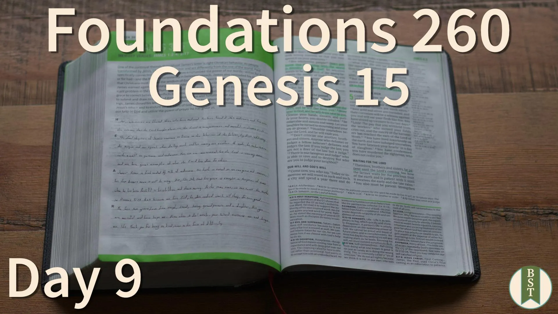 F260 Bible reading plan graphic for Day 9: Genesis 15