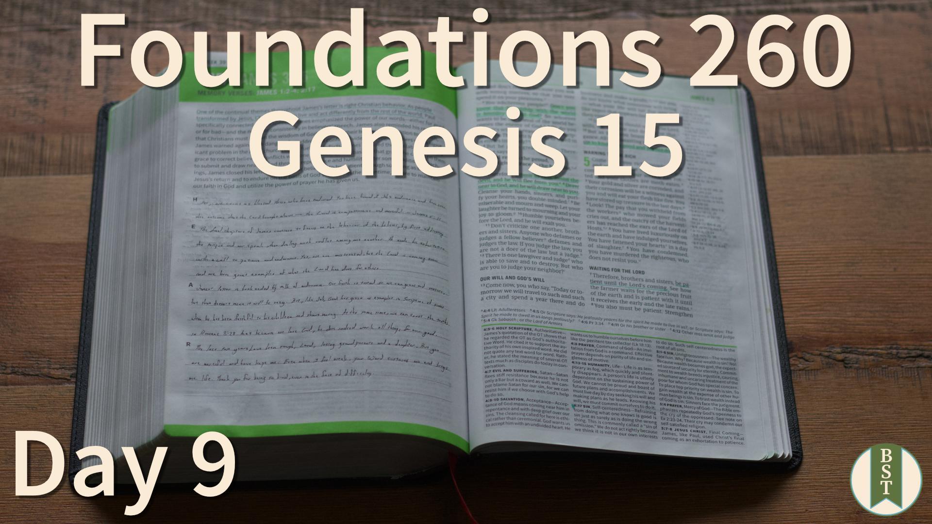 F260 Day 9: Genesis 15