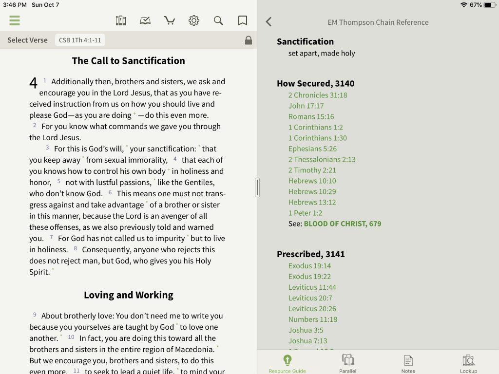 Thompson Chain Reference Bible in the Olive Tree Bible App
