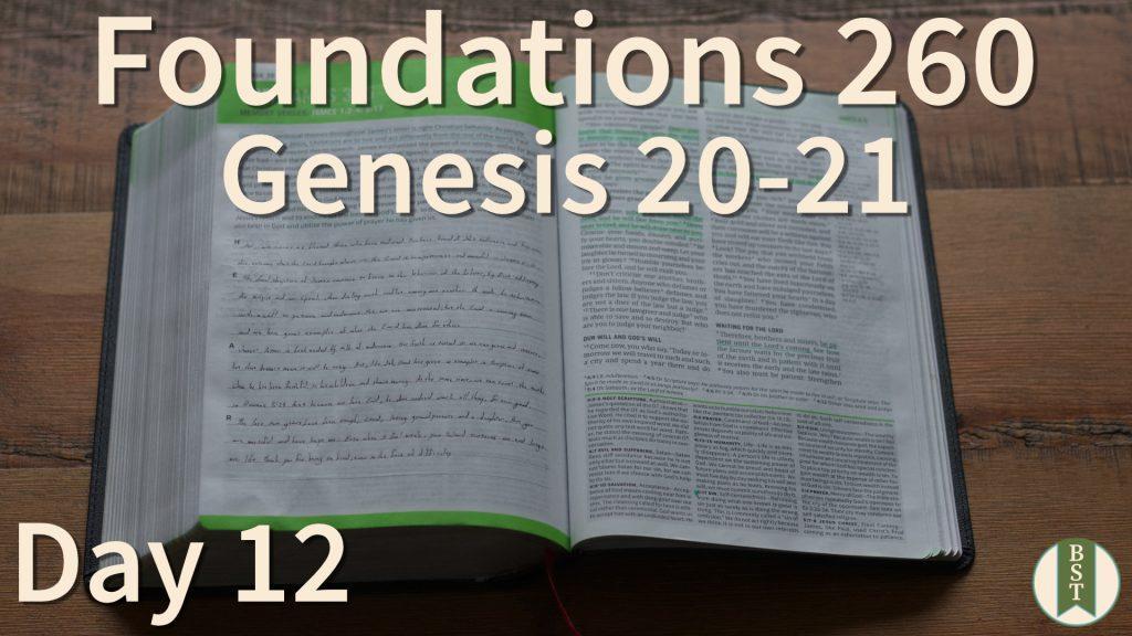 F260 Bible Reading Plan - Day 12