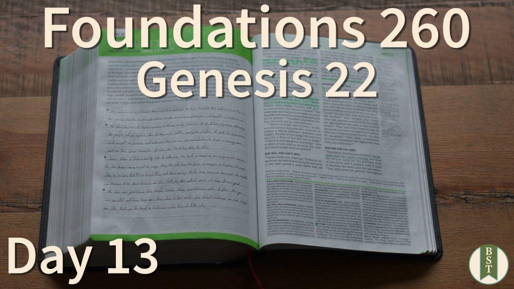 F260 Bible Reading Plan - Day 13