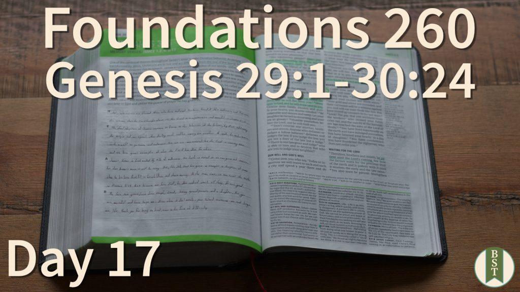 F260 Bible Reading Plan - Day 17