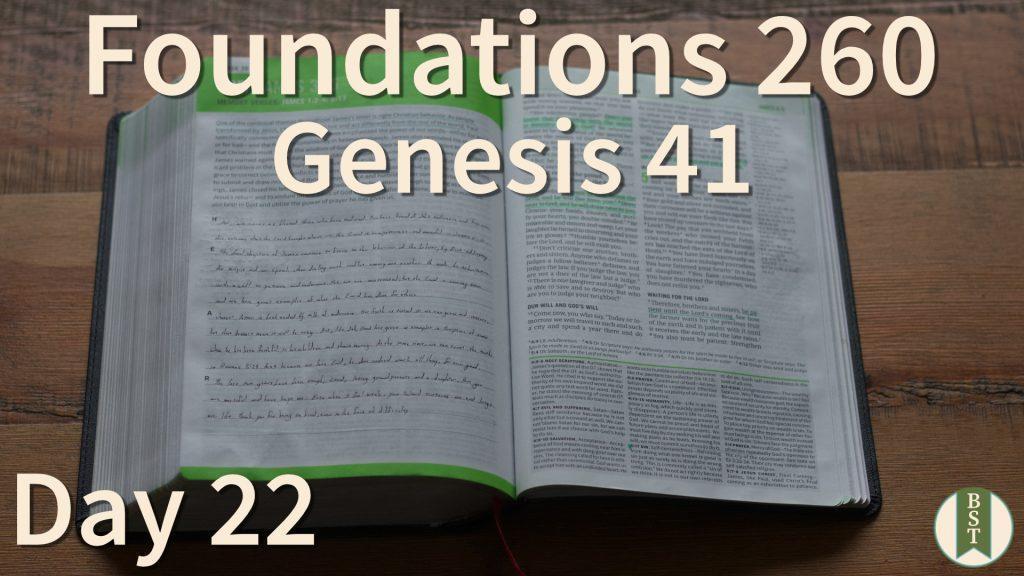 F260 Bible Reading Plan - Day 22