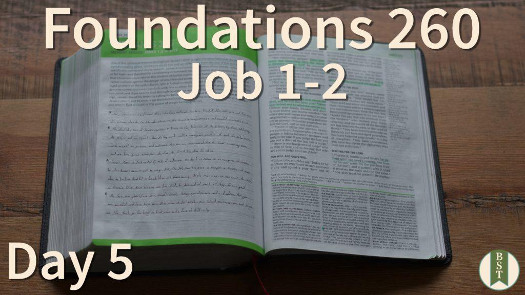 F260 Bible Reading Plan - Day 5