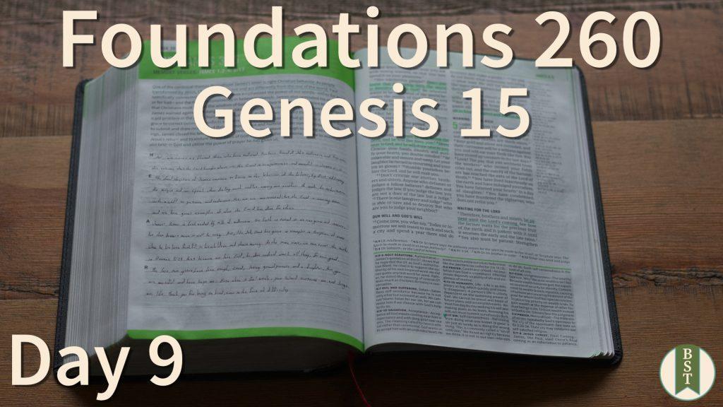 F260 Bible Reading Plan - Day 9