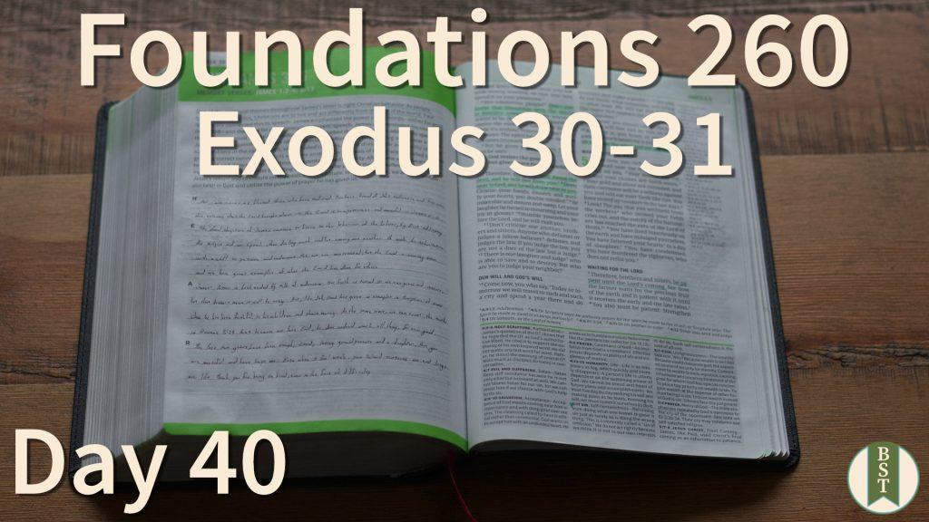 F260 Bible Reading Plan - Day 40