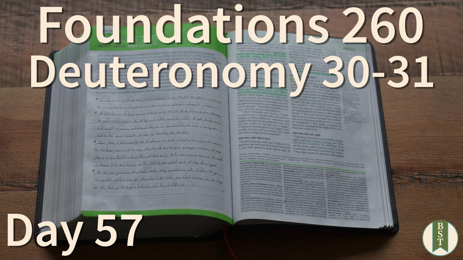 F260 Bible Reading Plan - Day 57