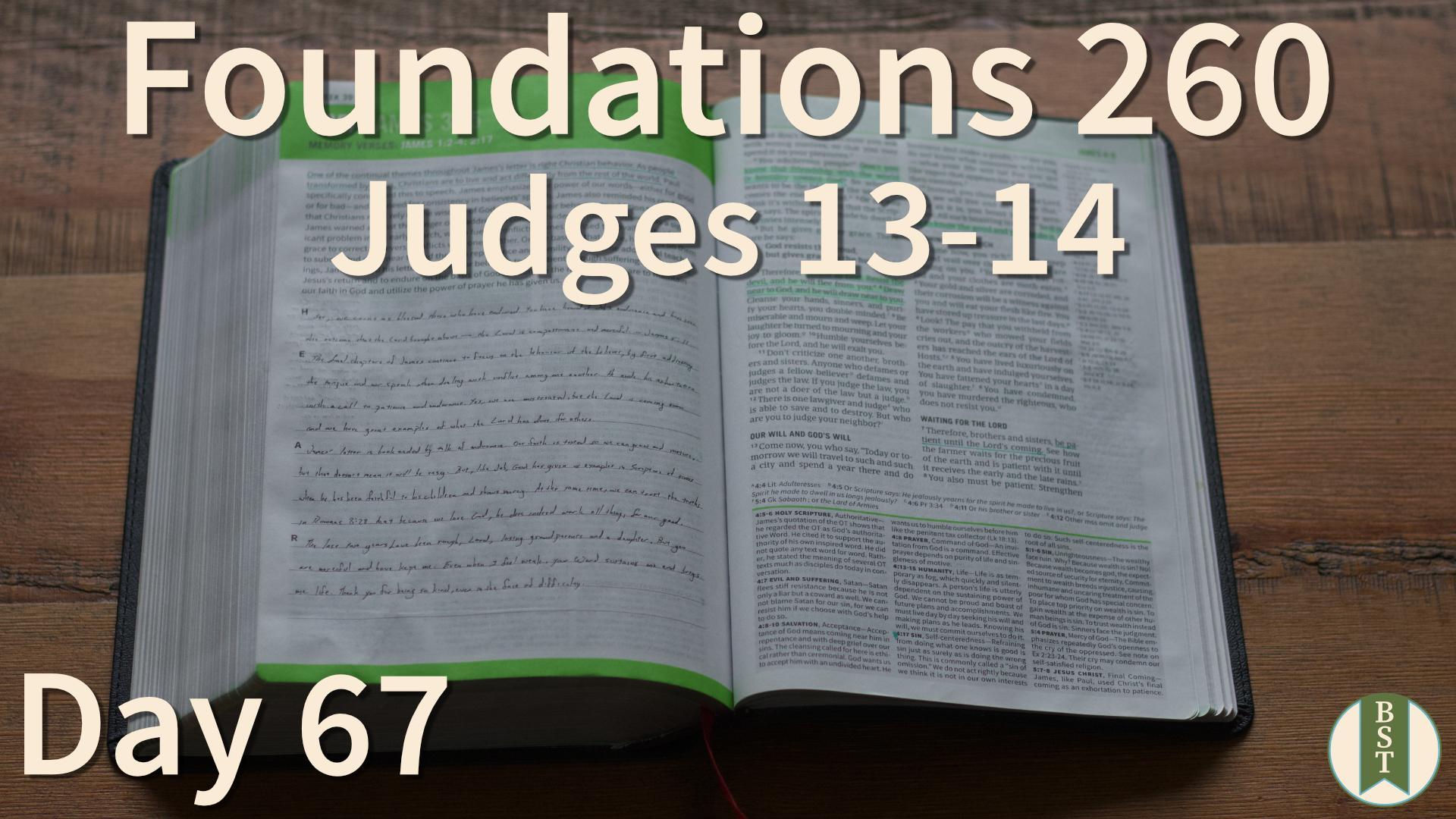 F260 Bible Reading Plan - Day 67