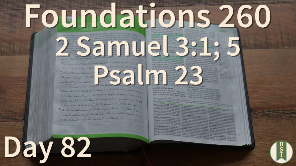 F260 Bible Reading Plan - Day 82