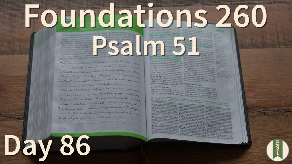 F260 Bible Reading Plan - Day 86