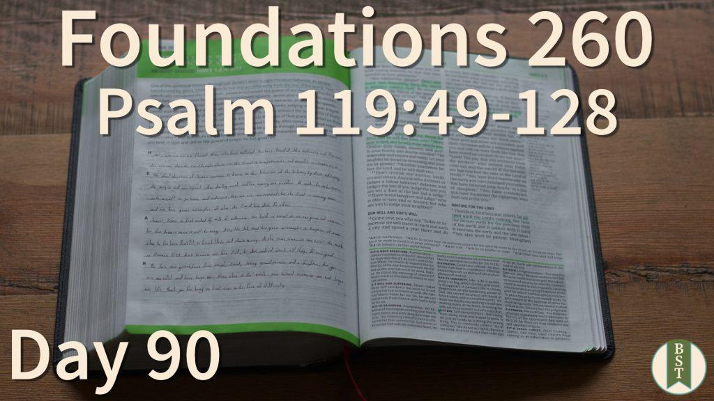 F260 Bible Reading Plan - Day 90