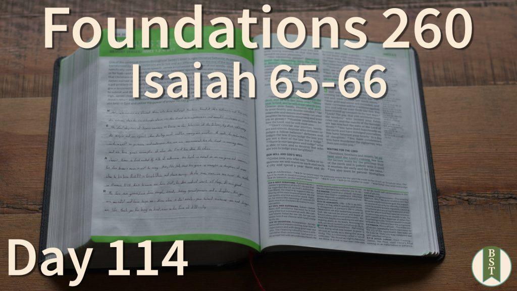 F260 Bible Reading Plan - Day 114