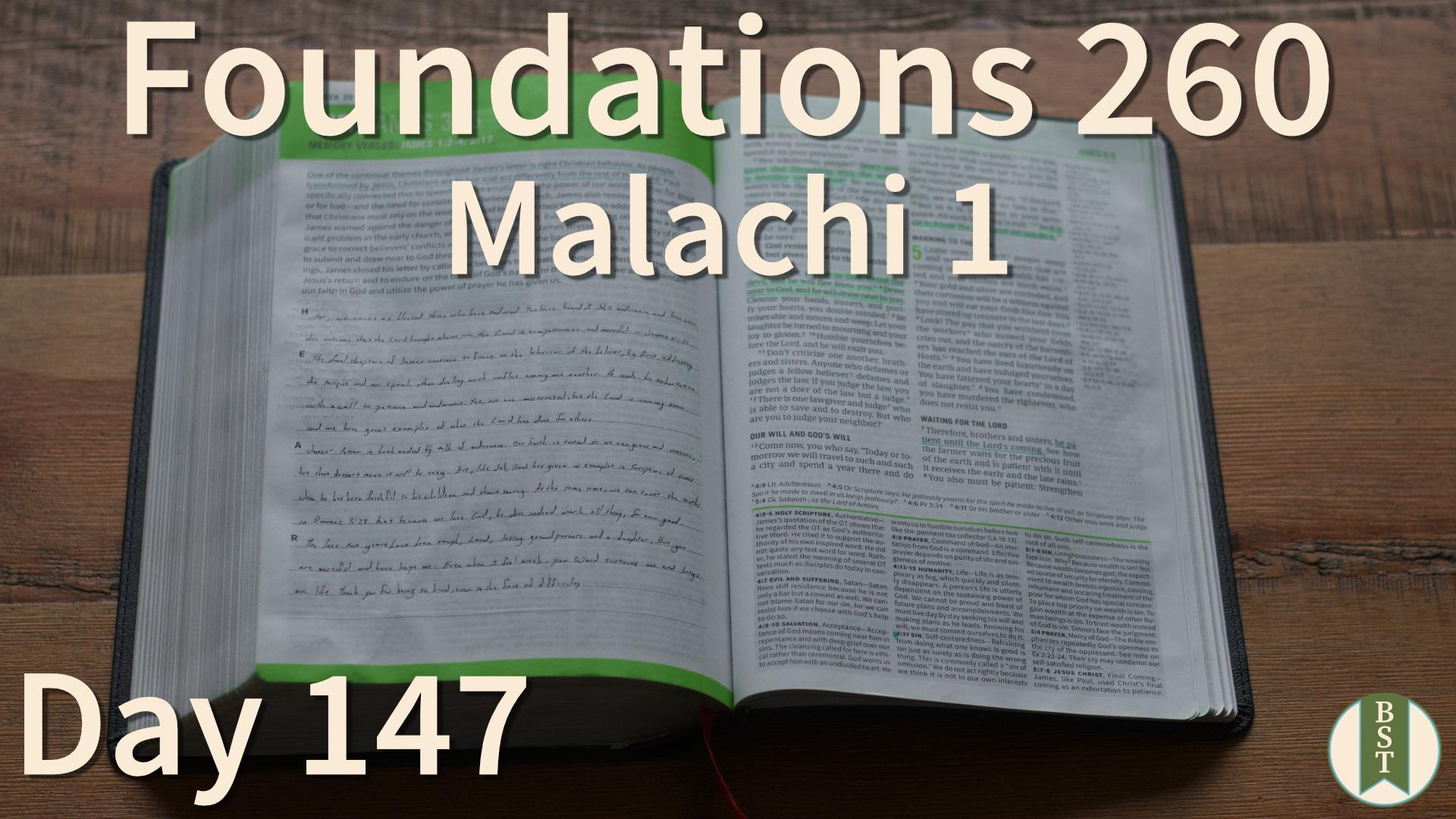 F260 Bible Reading Plan - Day 147