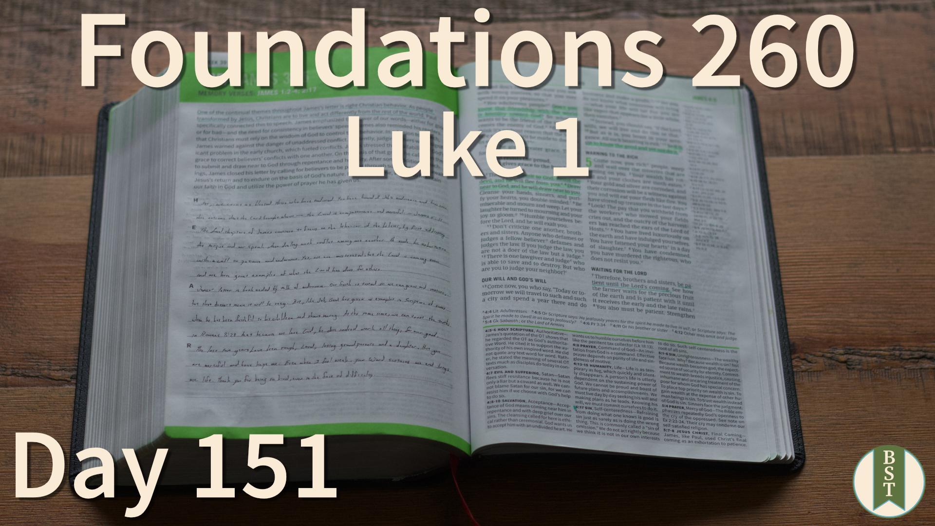 F260 Day 151: Luke 1