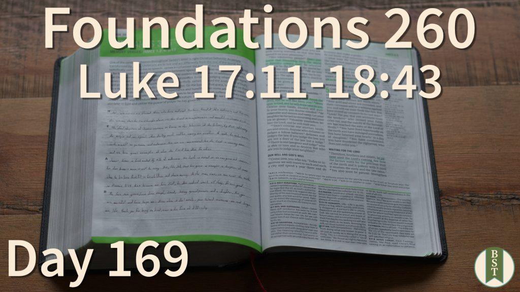 F260 Bible Reading Plan - Day 169