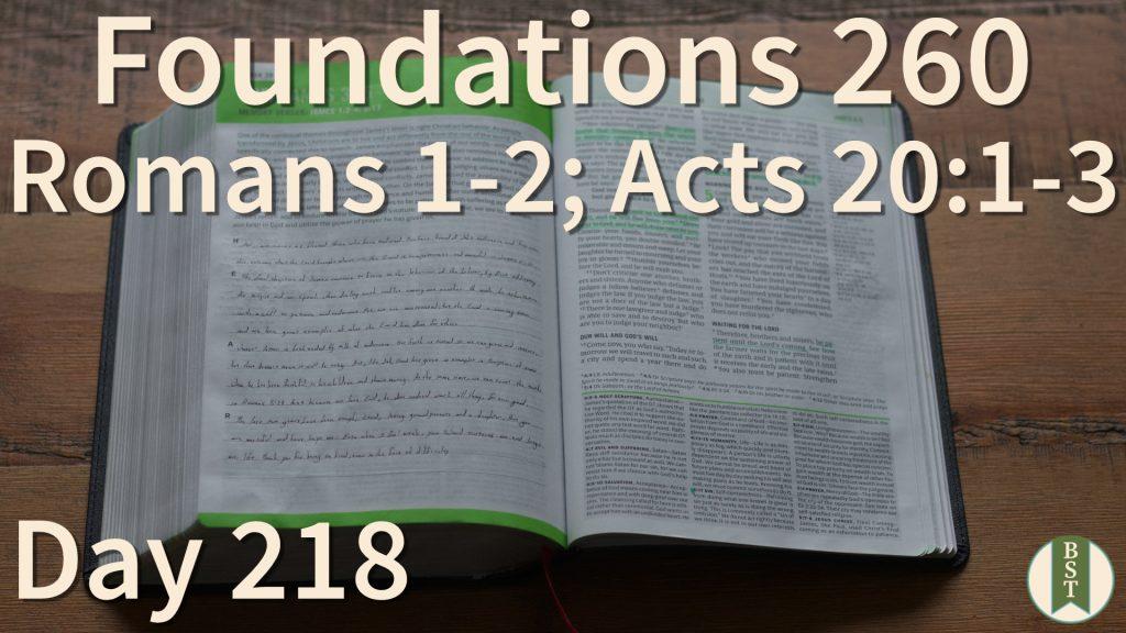 F260 Bible Reading Plan - Day 218