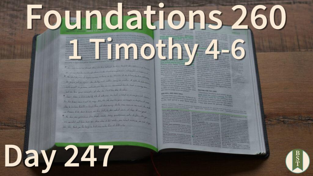 F260 Bible Reading Plan - Day 247